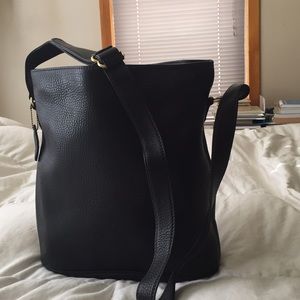Vintage Coach Black Medium Bucket Sonoma zip. New.